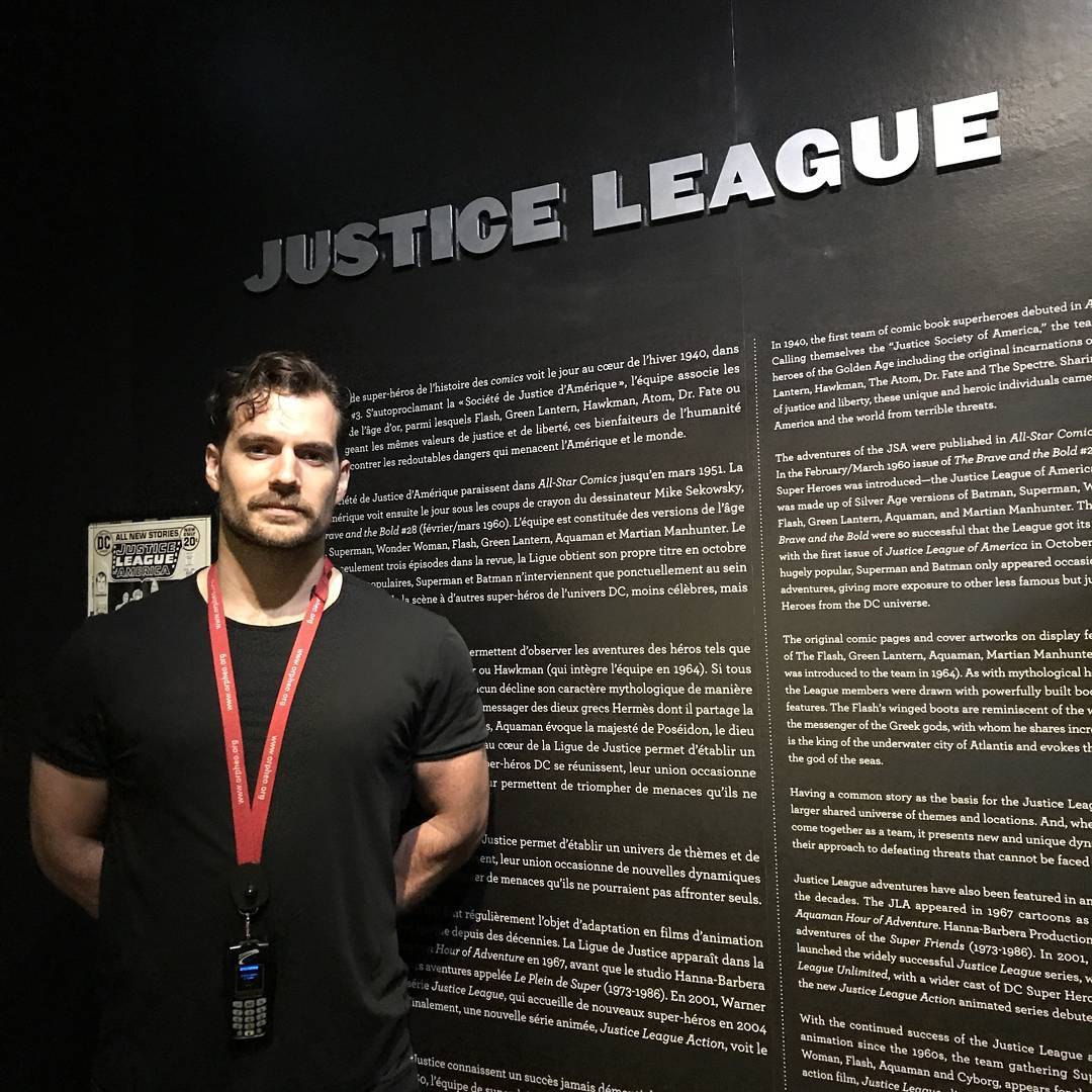 Henry Cavill On Set